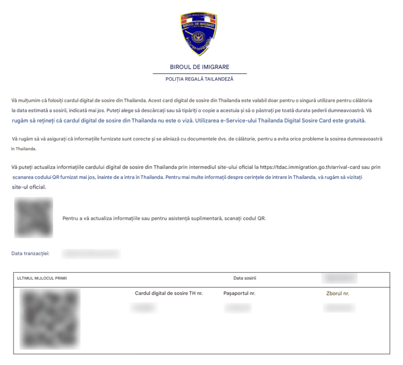 Procesul de cerere TDAC - Pasul 8